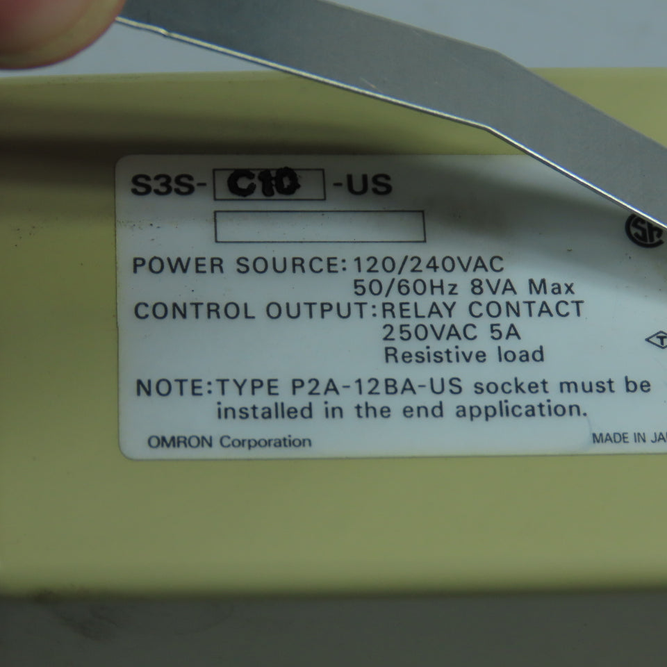 Omron S3S-C10-US Time Delay Controller 120/240VAC