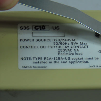 Omron S3S-C10-US Time Delay Controller 120/240VAC