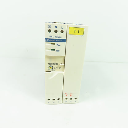Telemecanique ABL7 RE2405 Power Supply 100-280VAC Input 24VDC 5A Output
