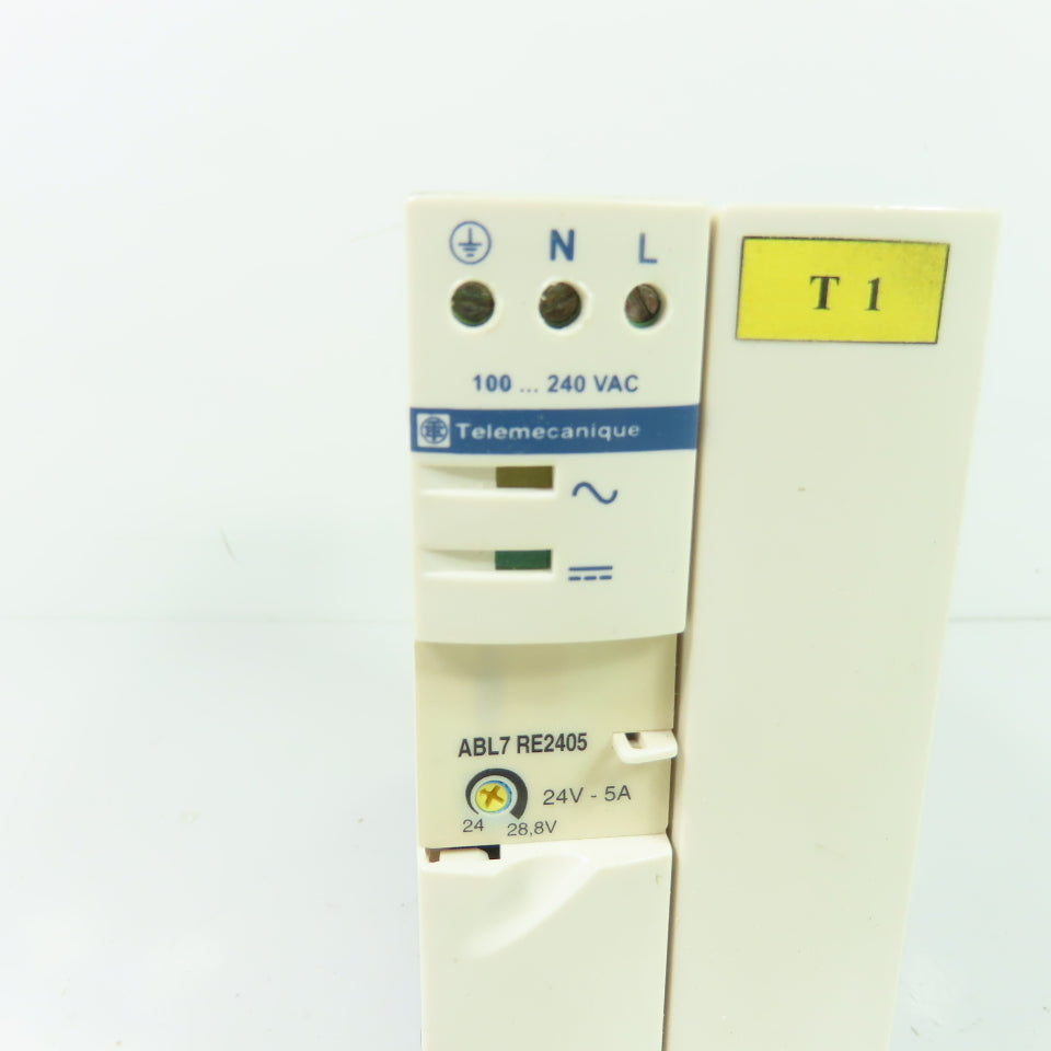 Telemecanique ABL7 RE2405 Power Supply 100-280VAC Input 24VDC 5A Output