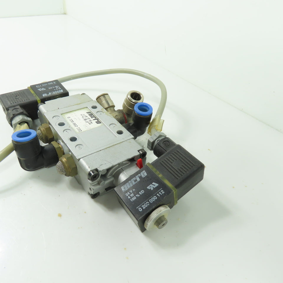 Micro 0 220 002 722 Pneumatic Solenoid Valve 8Bar 24V
