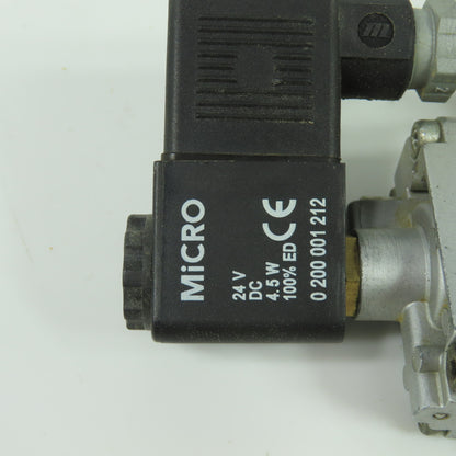 Micro 0.220.002.322 Pneumatic Solenoid Valve 10Bar 24V
