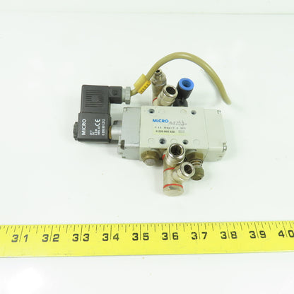 Micro 0.220.002.322 Pneumatic Solenoid Valve 10Bar 24V