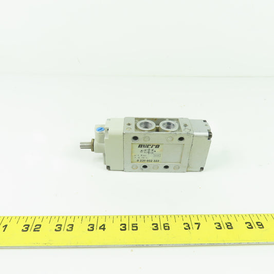 Micro 0 220 002 322 Pneumatic Solenoid Valve 8Bar 24V