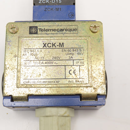 Telemecanique XCK-M 500V Limit Switch ZCK-D15 Operating Head