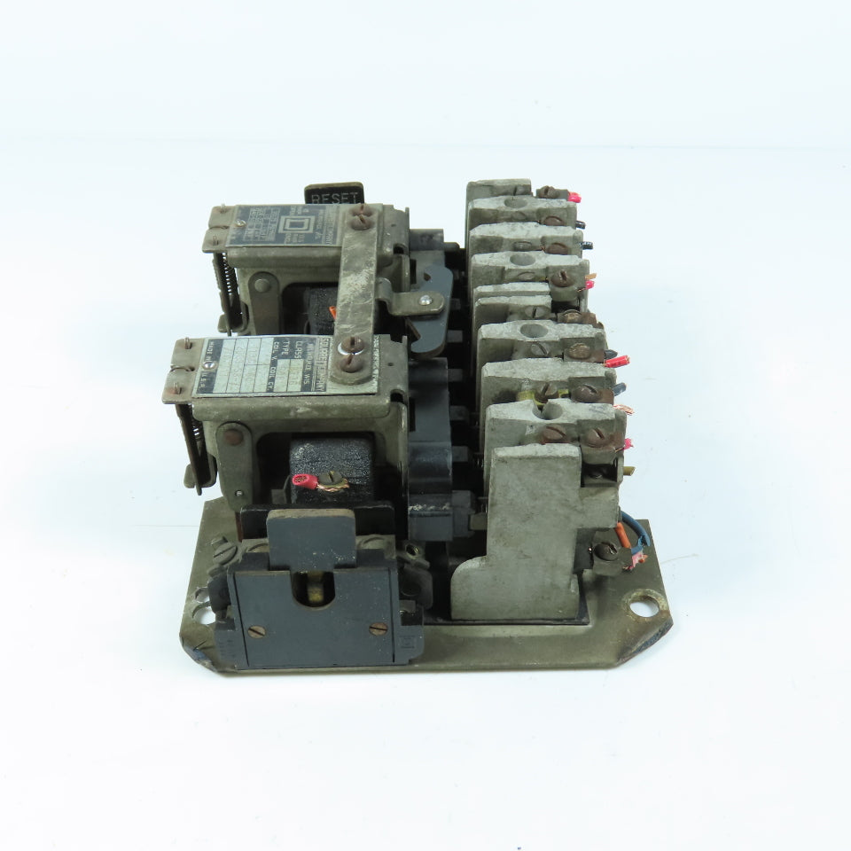 Square D R08 8736 Reversing Motor Starter 15A 2HP 110V Coil