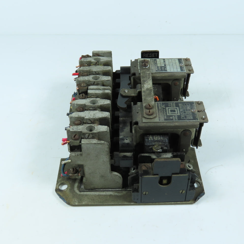 Square D R08 8736 Reversing Motor Starter 15A 2HP 110V Coil