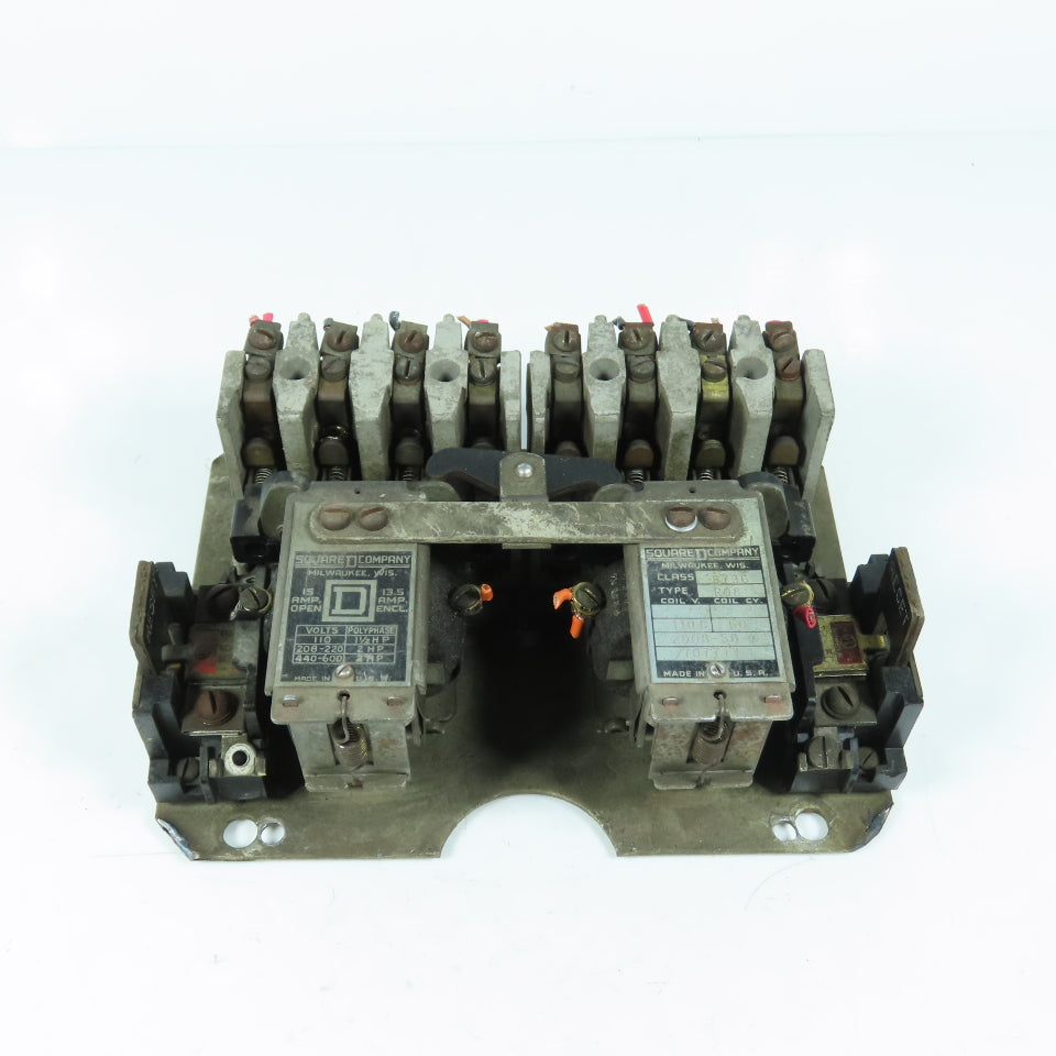 Square D R08 8736 Reversing Motor Starter 15A 2HP 110V Coil