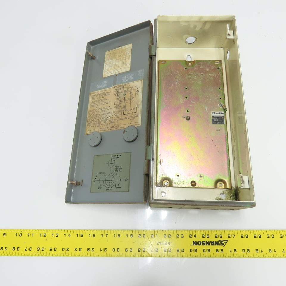 Allen Bradley 709AAB43 16" x 7" x 4-1/2" Motor Starter Enclosure ONLY