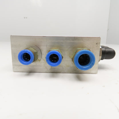 Aluminum Block Manifold 7 Port Parallel G1/4