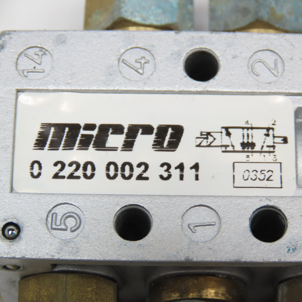 Micro 0 220 002 311 5/2 Position Single Solenoid Air Valve G1/8 24V Coil