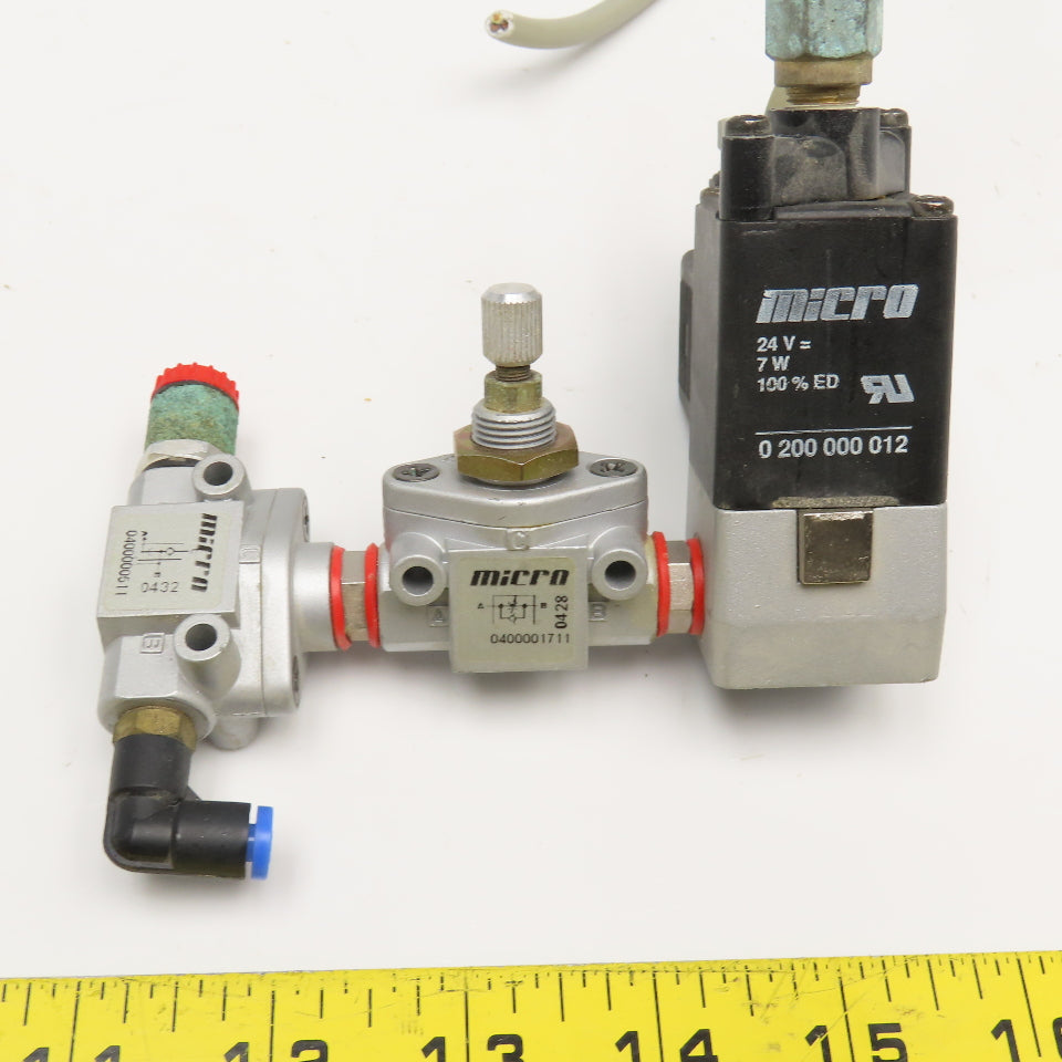 Micro 0210005811 2 Way Solenoid Pressure Regulator And Quick Exhaust Assembly