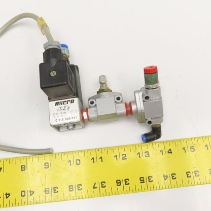 Micro 0210005811 2 Way Solenoid Pressure Regulator And Quick Exhaust Assembly