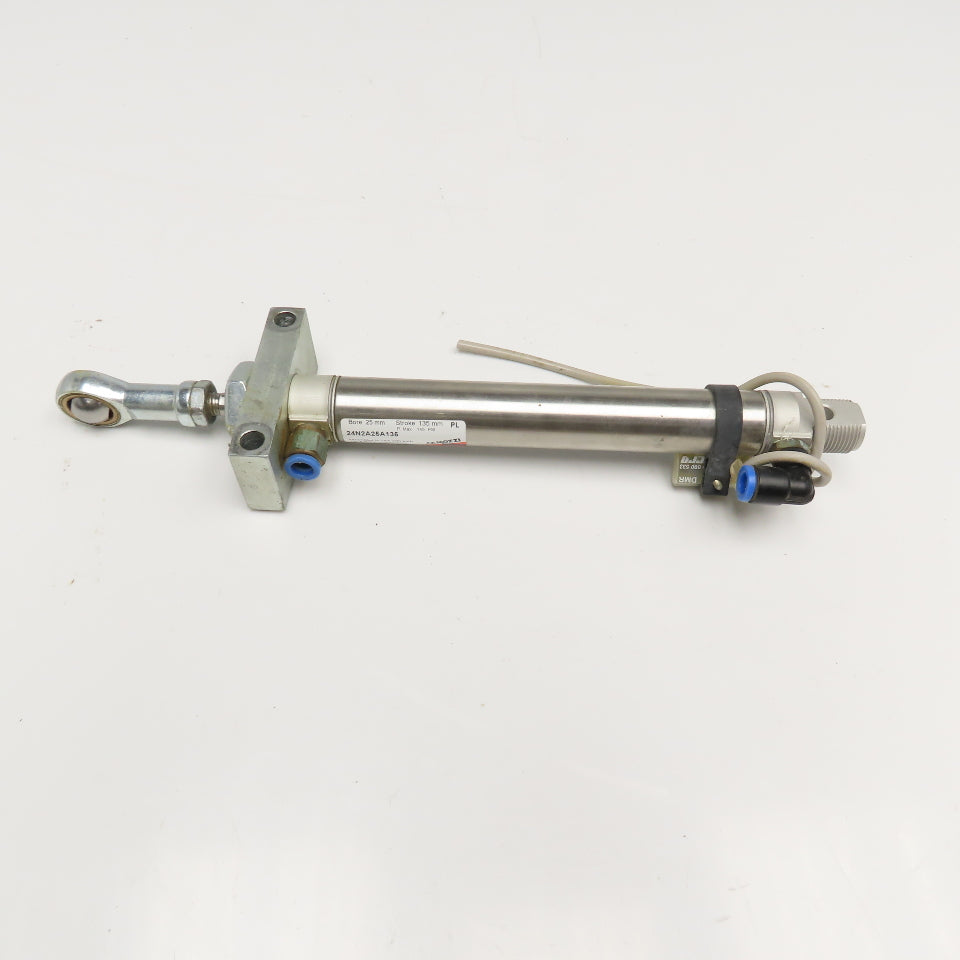 Camozzi 24N2A25A135 25mm Bore x 135mm Stroke Double Acting Air Cylinder