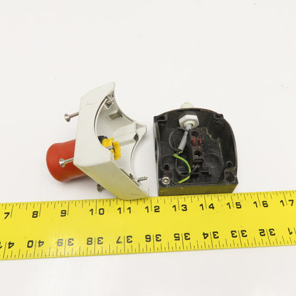 Klockner Moeller M22-KC01 500VAC 220V DC Max Momentary Contact E-Stop Enclosure