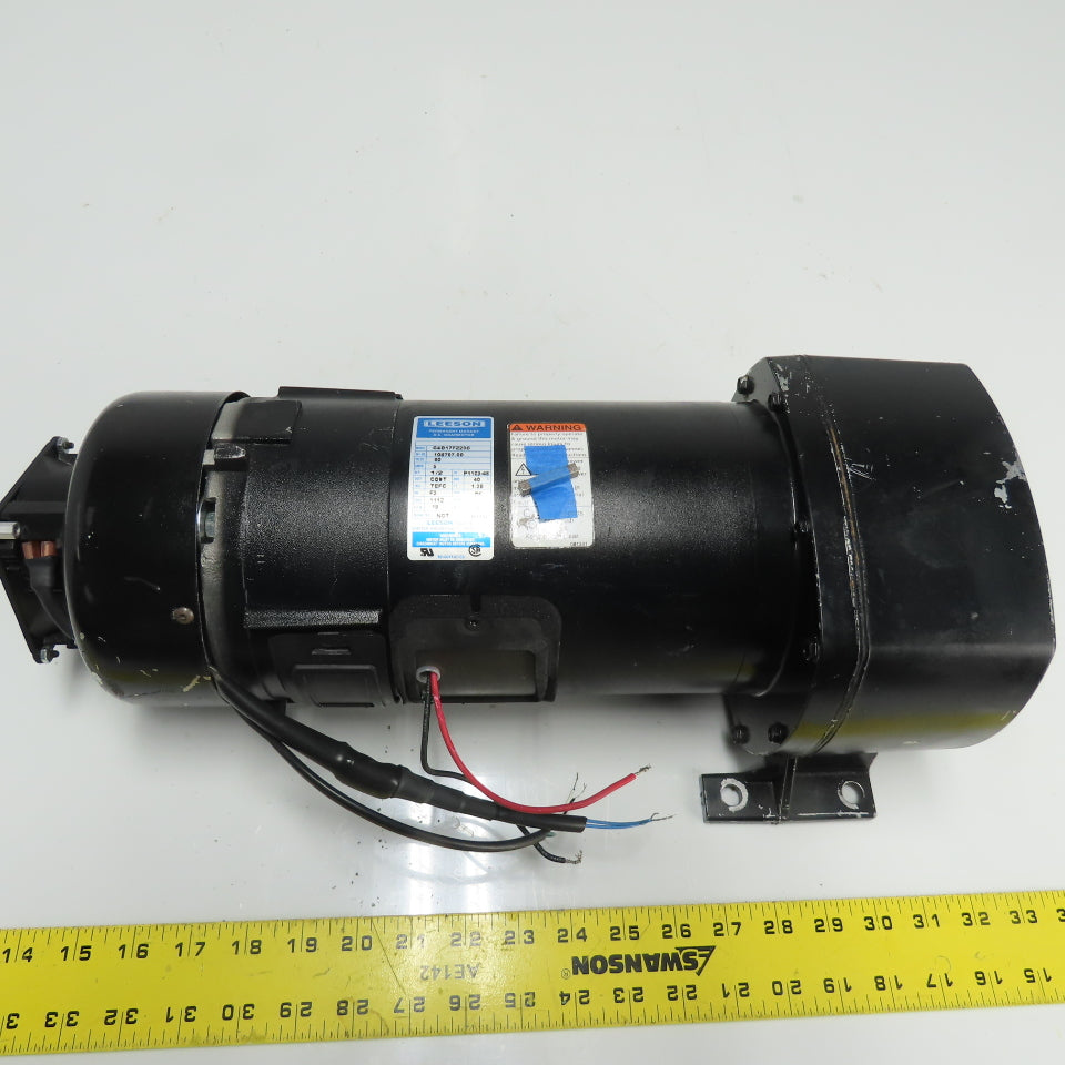 Leeson C4D17FZ23C 95:1 Ratio Gear Reducer 1/2HP 90VDC 18RPM Out Tested