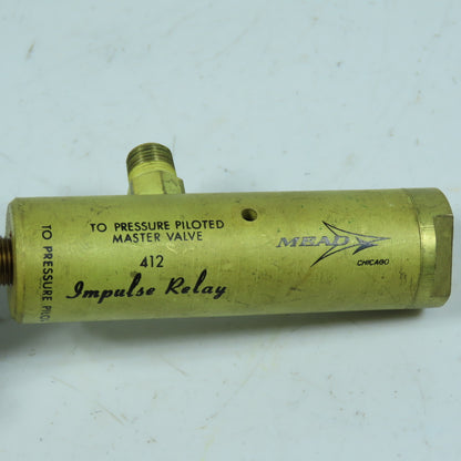 Mead 412 Impulse Relay Pressure Piloted Master Valve
