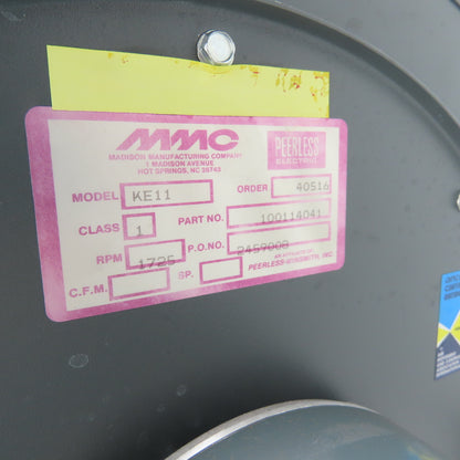 MMC KE11 Direct Drive Radial Blower 1/2HP 230/460V 3Ph 1725RPM