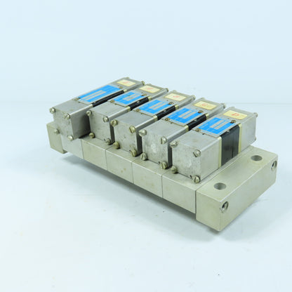 Mead 325-01 425-01 5-Station Pneumatic Solenoid Valve Manifold