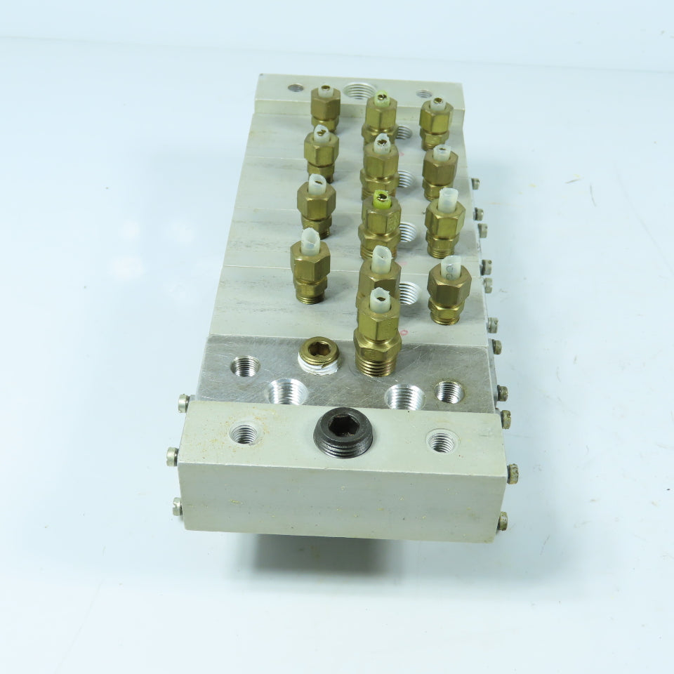 Mead 325-01 425-01 5-Station Pneumatic Solenoid Valve Manifold
