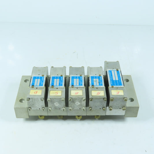 Mead 325-01 425-01 5-Station Pneumatic Solenoid Valve Manifold