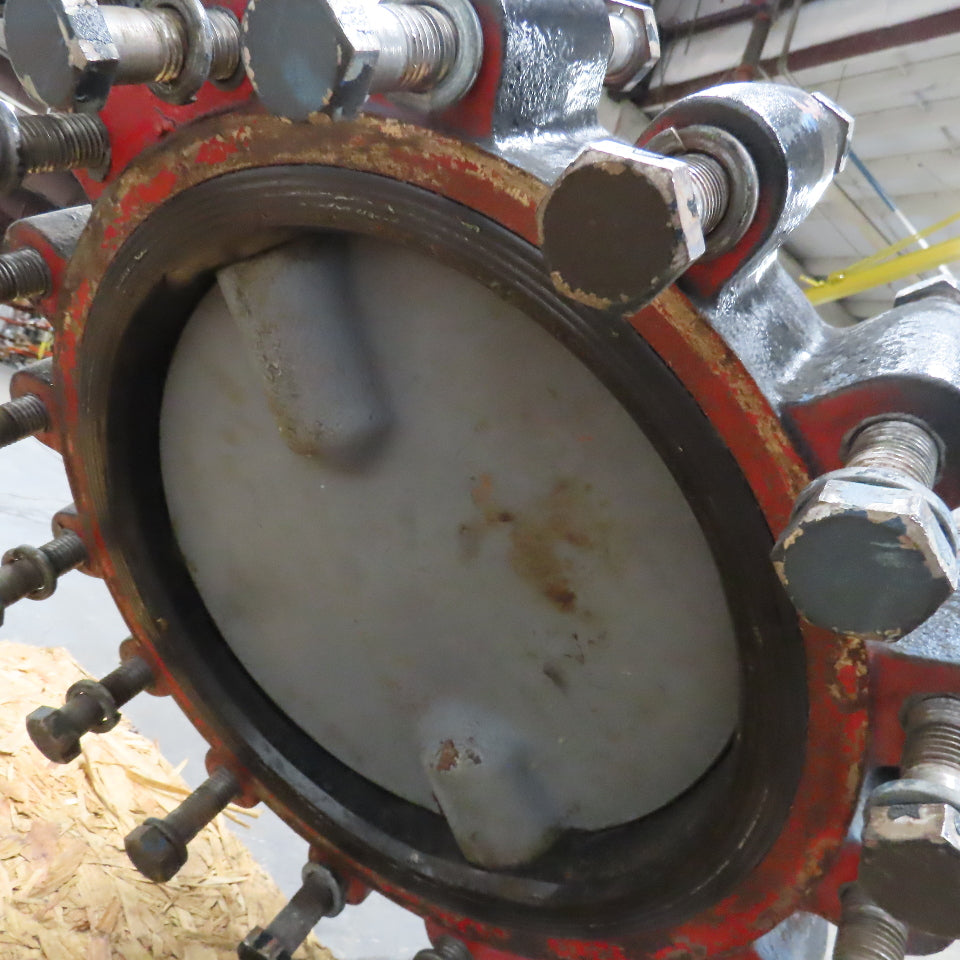 FMC Weco Model 22L 16" Lug Mount Butterfly Valve W/ Pneumatic Actuator 16 Lug