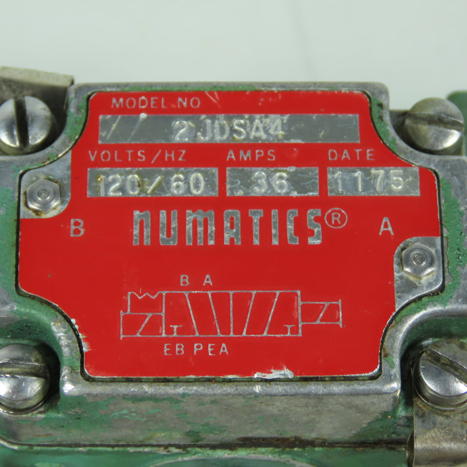 Numatics 2JDSA4 Pneumatic Solenoid Diectional Valve 120V