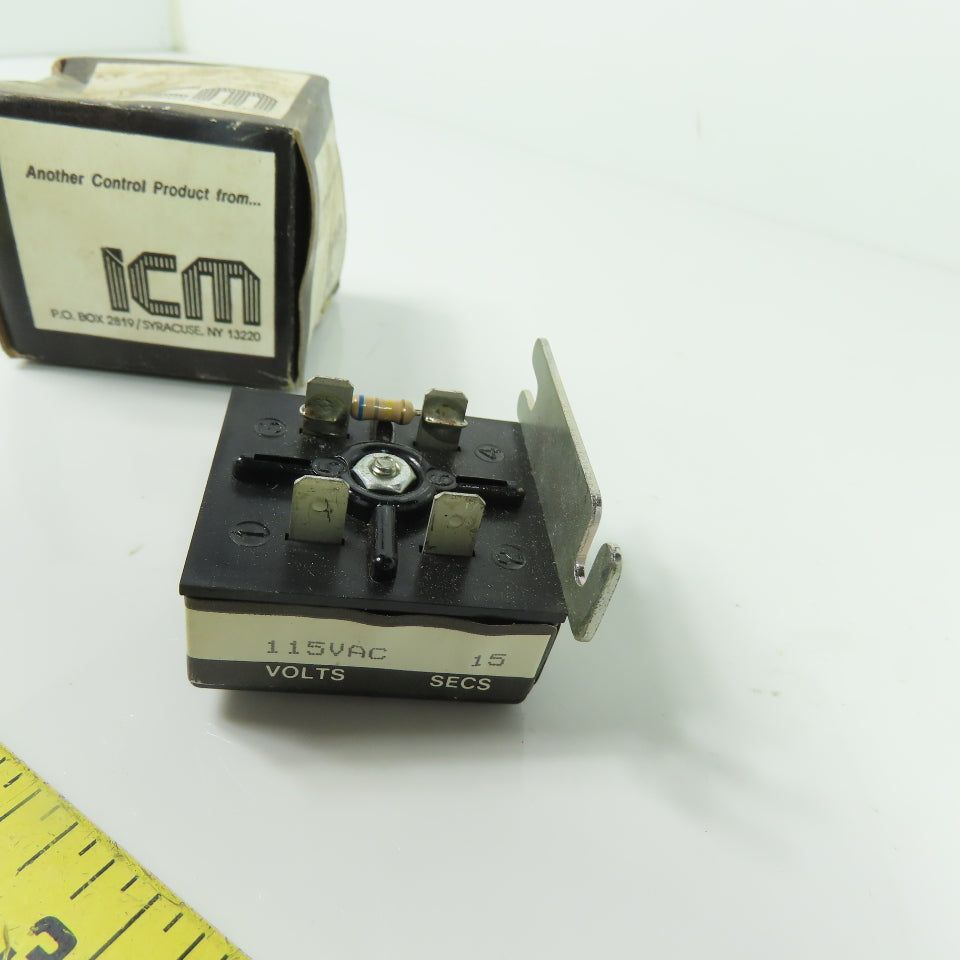 ICM MMS115A1Y15B Time Delay Relay 115VAC 15 Secs NEW