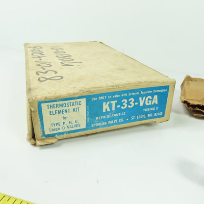 Sporlan Valve KT-33-VGA Expansion Thermostatic Element Refrigerant-22 5' Tubing