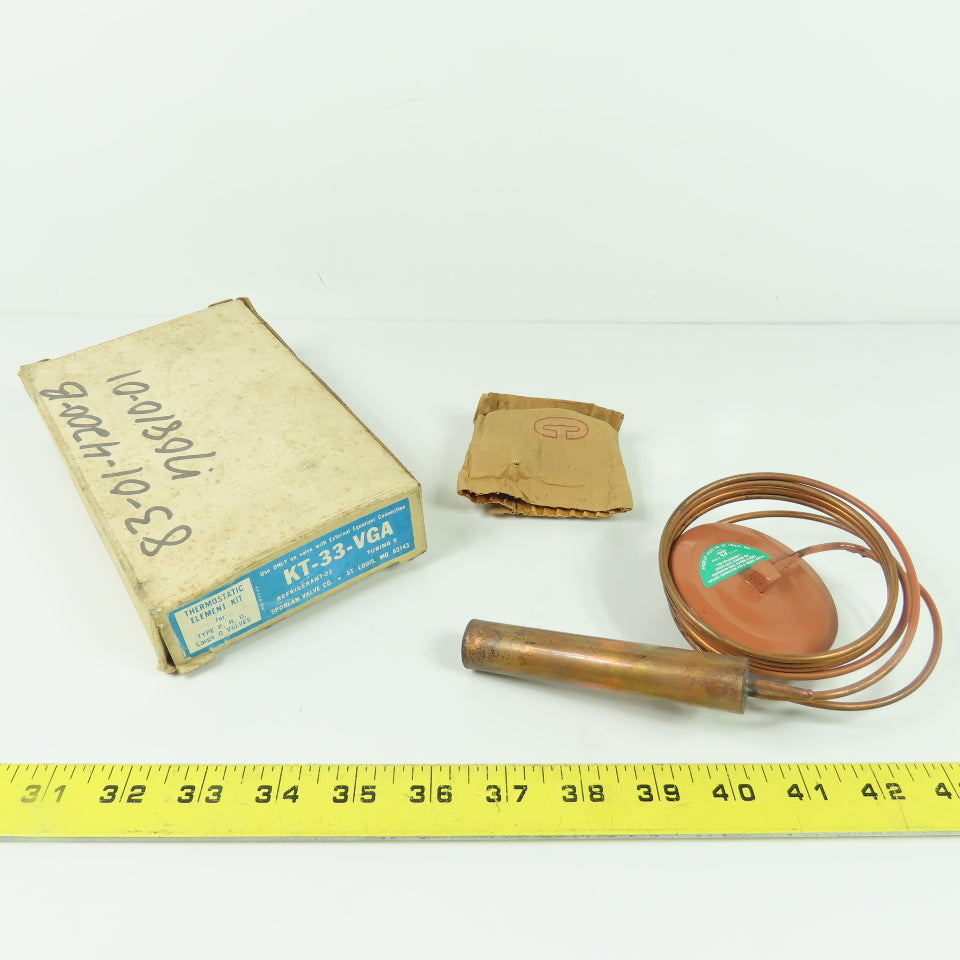 Sporlan Valve KT-33-VGA Expansion Thermostatic Element Refrigerant-22 5' Tubing