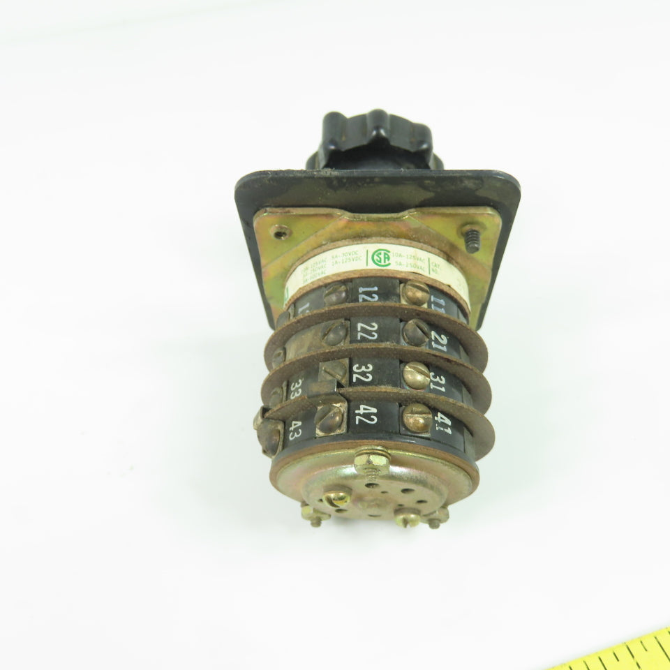Electro Switch Series 31 Ammeter Voltmeter Switch 600VAC 10A