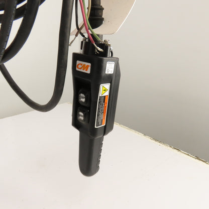 CM Lodestar Model L 1 Ton Electric Chain Hoist 440-480V 3Ph 15' Lift 16FPM