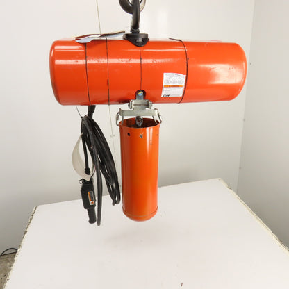 CM Lodestar Model L 1 Ton Electric Chain Hoist 440-480V 3Ph 15' Lift 16FPM