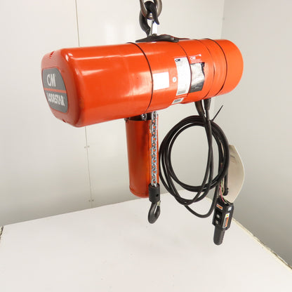 CM Lodestar Model L 1 Ton Electric Chain Hoist 440-480V 3Ph 15' Lift 16FPM