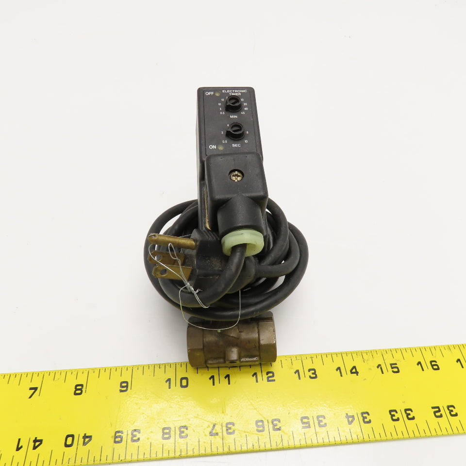 Flair 1/4" NPT Timer Solenoid Drain Valve 115V 0.5-45 Min