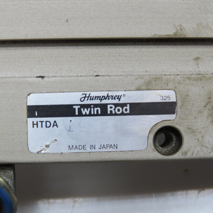 Humphrey 10X3 10mm Bore 3" Stroke Twin Rod Pneumatic Cylinder #10-32 Ports