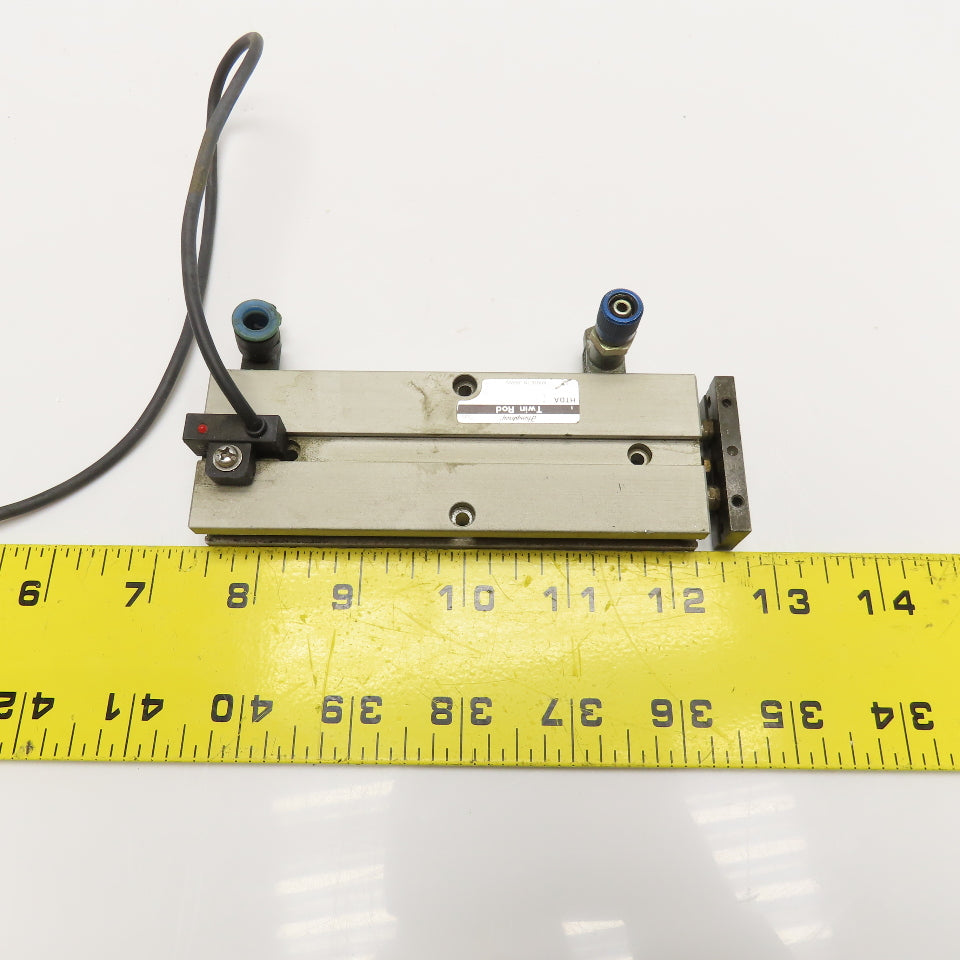 Humphrey 10X3 10mm Bore 3" Stroke Twin Rod Pneumatic Cylinder #10-32 Ports