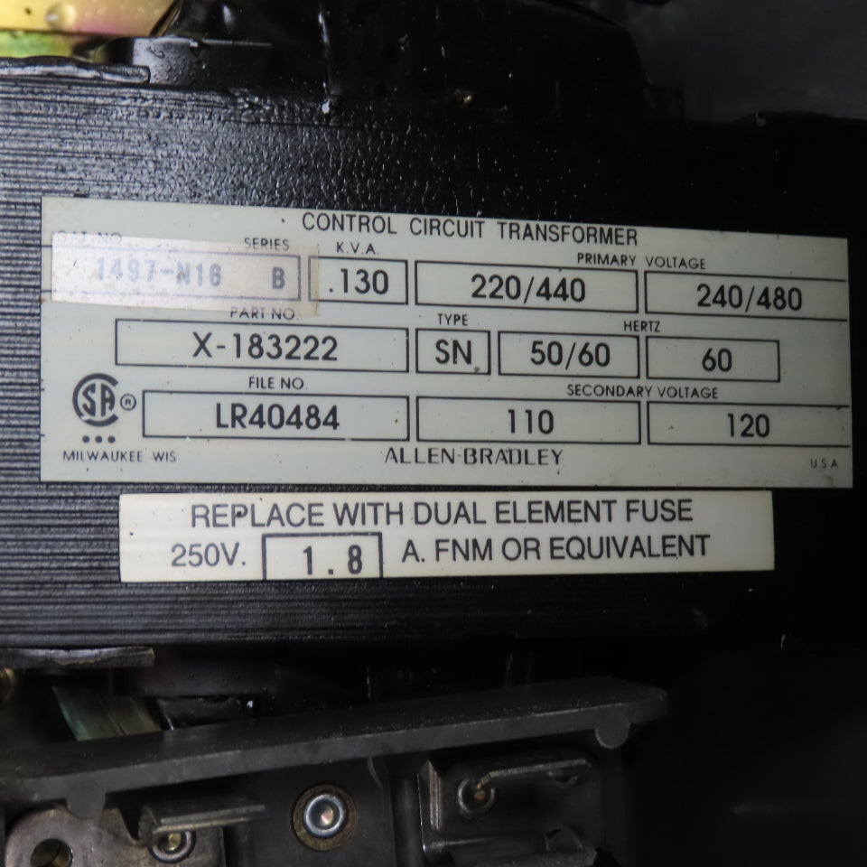 Allen-Bradley 512-BJB-6XP-24R Combination Motor Controller Starter Size 1 10HP