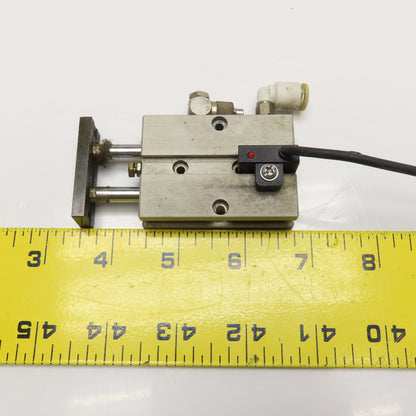 Humphrey 10x1/2 10mm Bore x 1/2" Stroke Twin Rod Cylinder 10-32 Ports