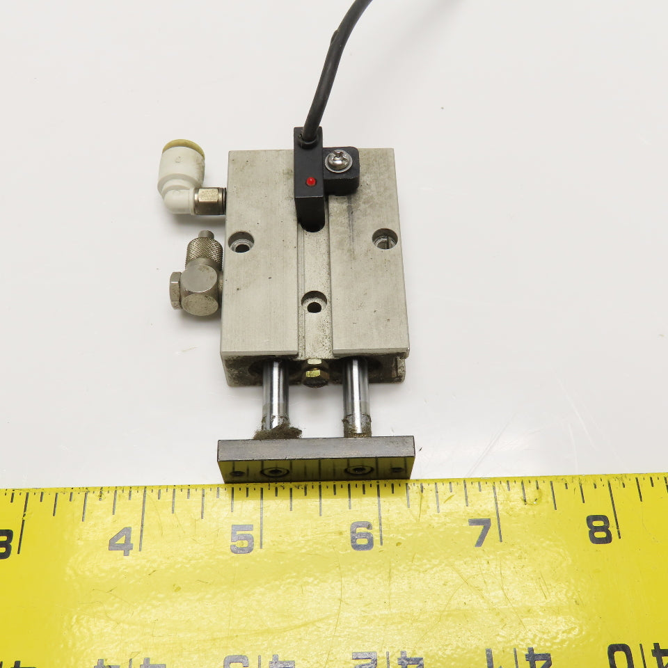 Humphrey 10x1/2 10mm Bore x 1/2" Stroke Twin Rod Cylinder 10-32 Ports