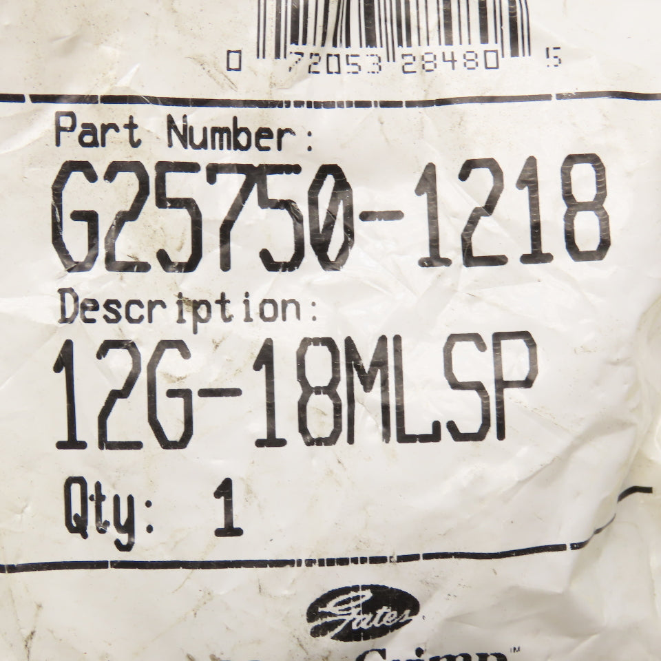 Gates G25750-1218 3/4" (-12) ID Hose Crimp x 18mm Metric Stand Pipe Fitting