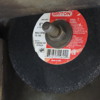 6" Metal Cutting Table Saw 16" x 15" Top 115/20-230V Tested