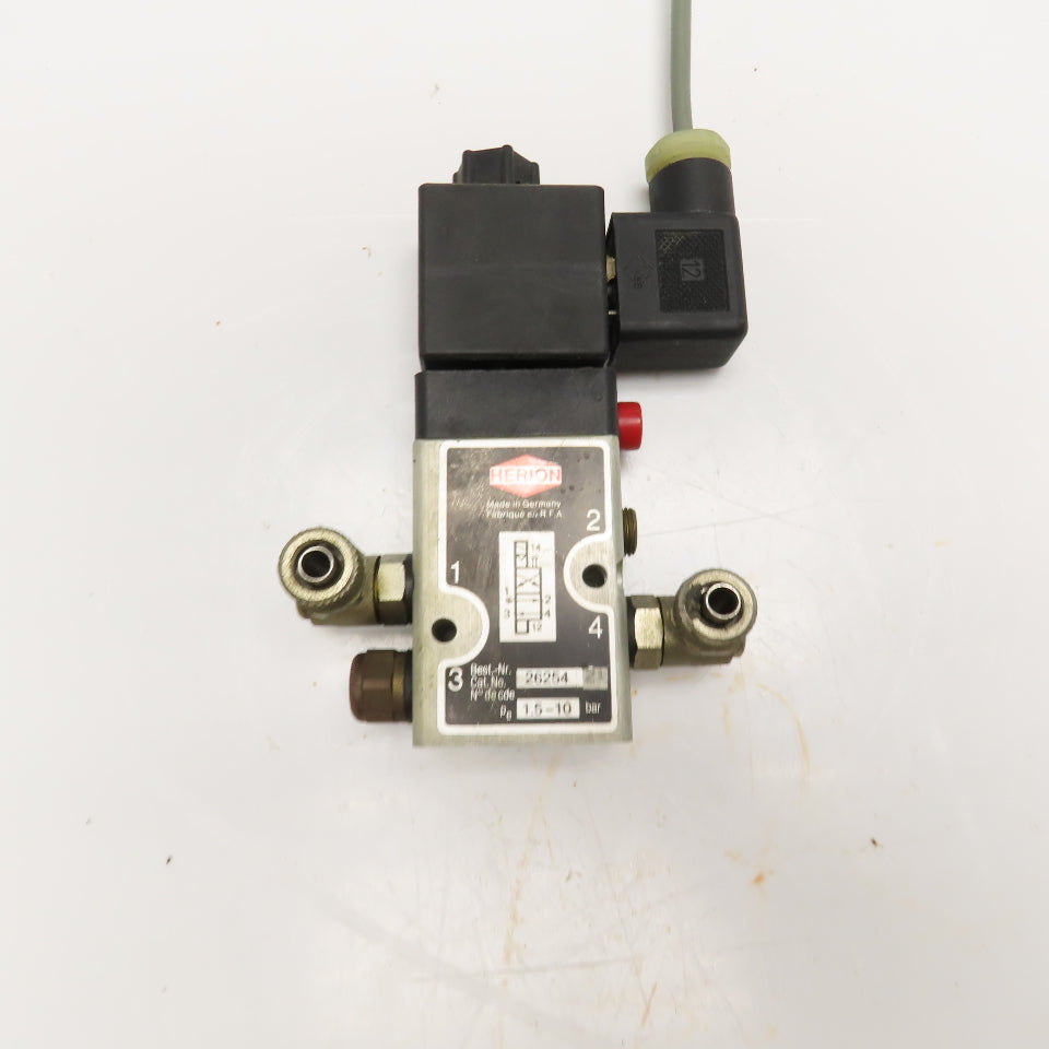 Herion 26254 4/2 Position Pneumatic Solenoid Valve 24VDC