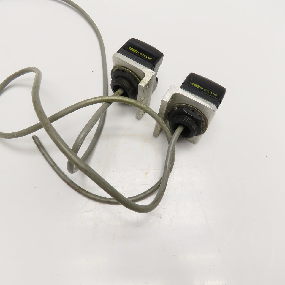 Banner OTBVN6 Optical Touch Button Momentary Contact 10-30VDC Lot Of 2
