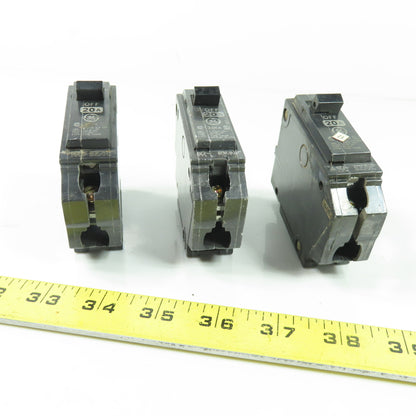 General Electric Type THHQB 20A 1-Pole Circuit Breaker 120/240V Lot Of 3