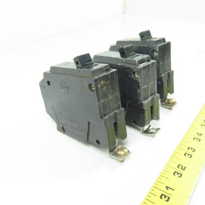 General Electric Type THHQB 20A 1-Pole Circuit Breaker 120/240V Lot Of 3