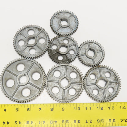64, 54A, 40A, 44A, 52, 56A, 46 Misc Lot Lathe Machine Gears Lot Of 7