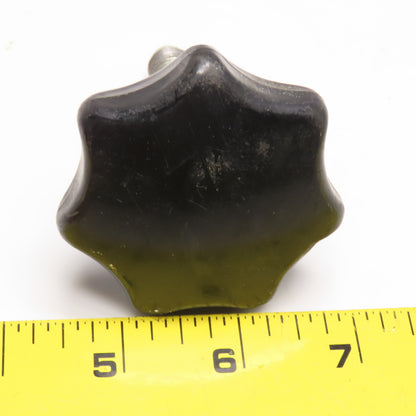 M12x1.0 Threaded Stud Hard Plastic Knob 3" OAL