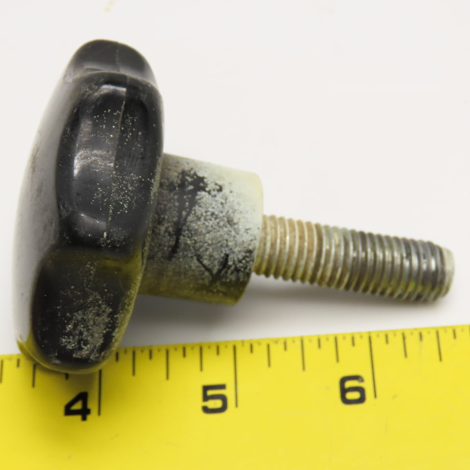 M12x1.0 Threaded Stud Hard Plastic Knob 3" OAL