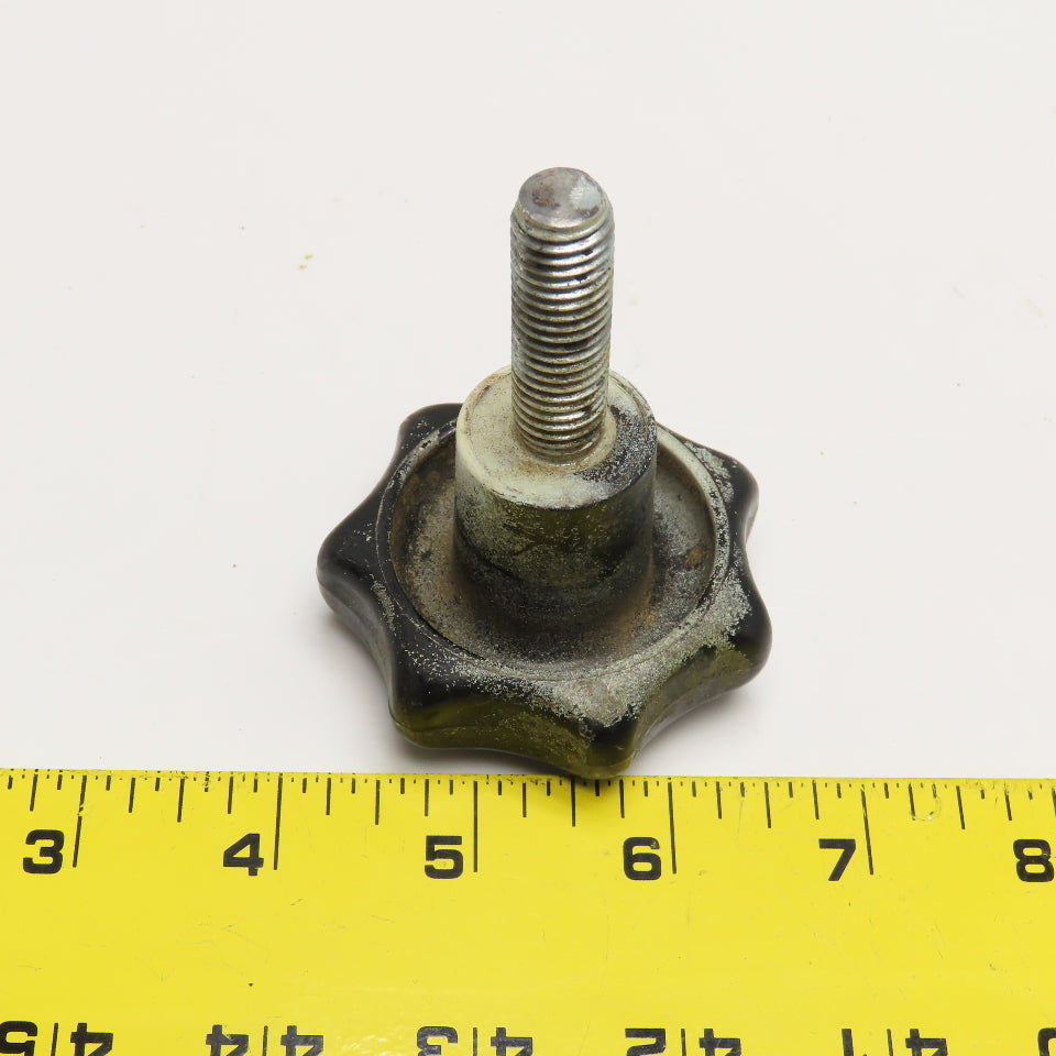 M12x1.0 Threaded Stud Hard Plastic Knob 3" OAL